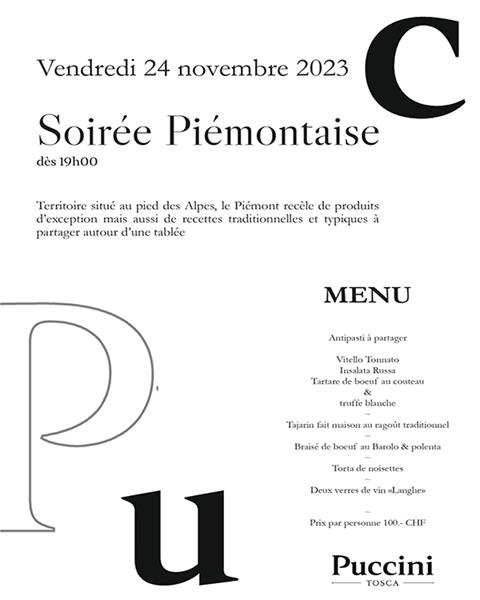 Le Piémont ... Vendredi 24 novembre 2023
